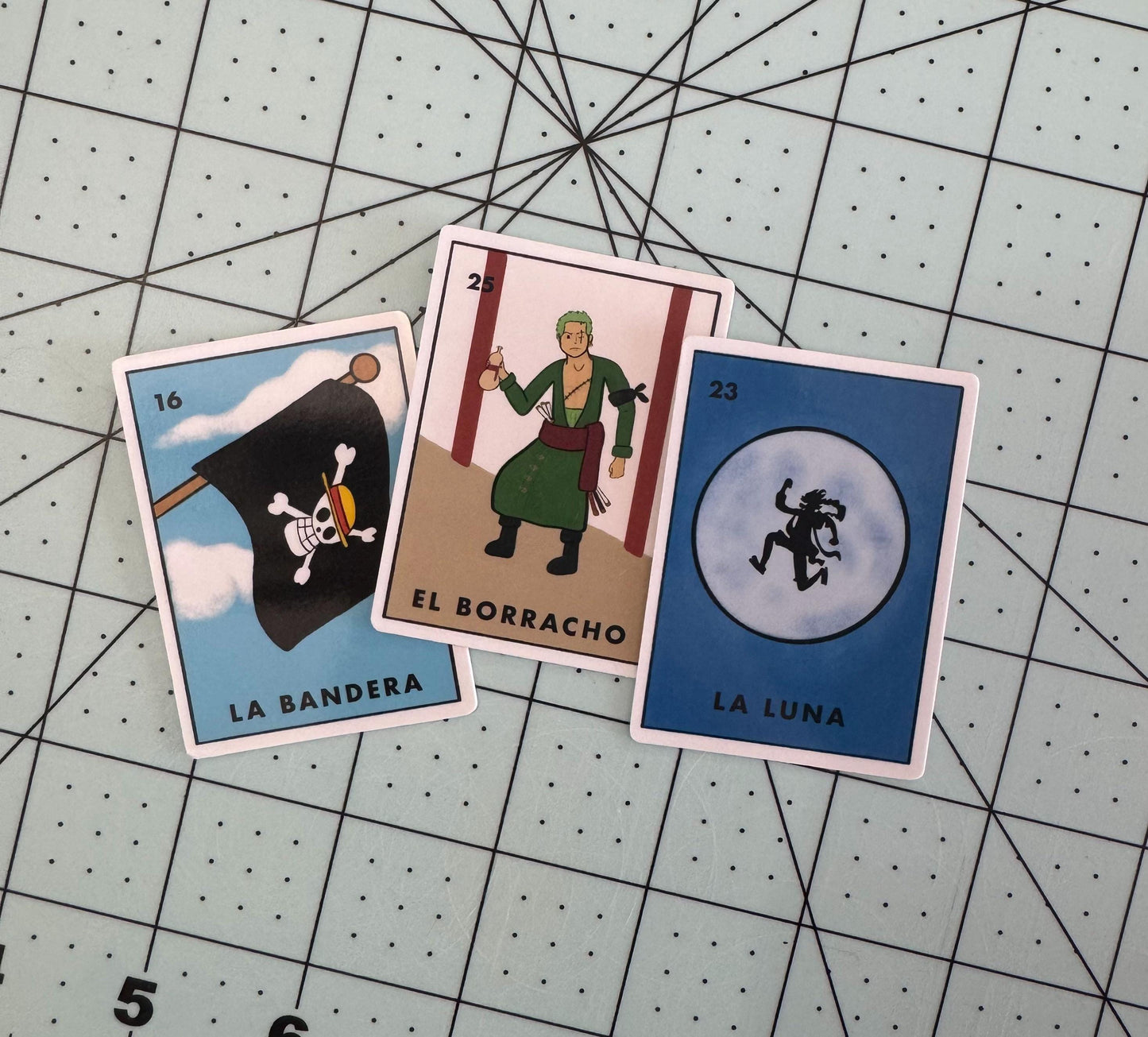 Pirate Loteria Sticker || Waterproof Die Cut Sticker, Glossy Vinyl Sticker, Anime, Manga, Journaling, Planner, Laptop stickers