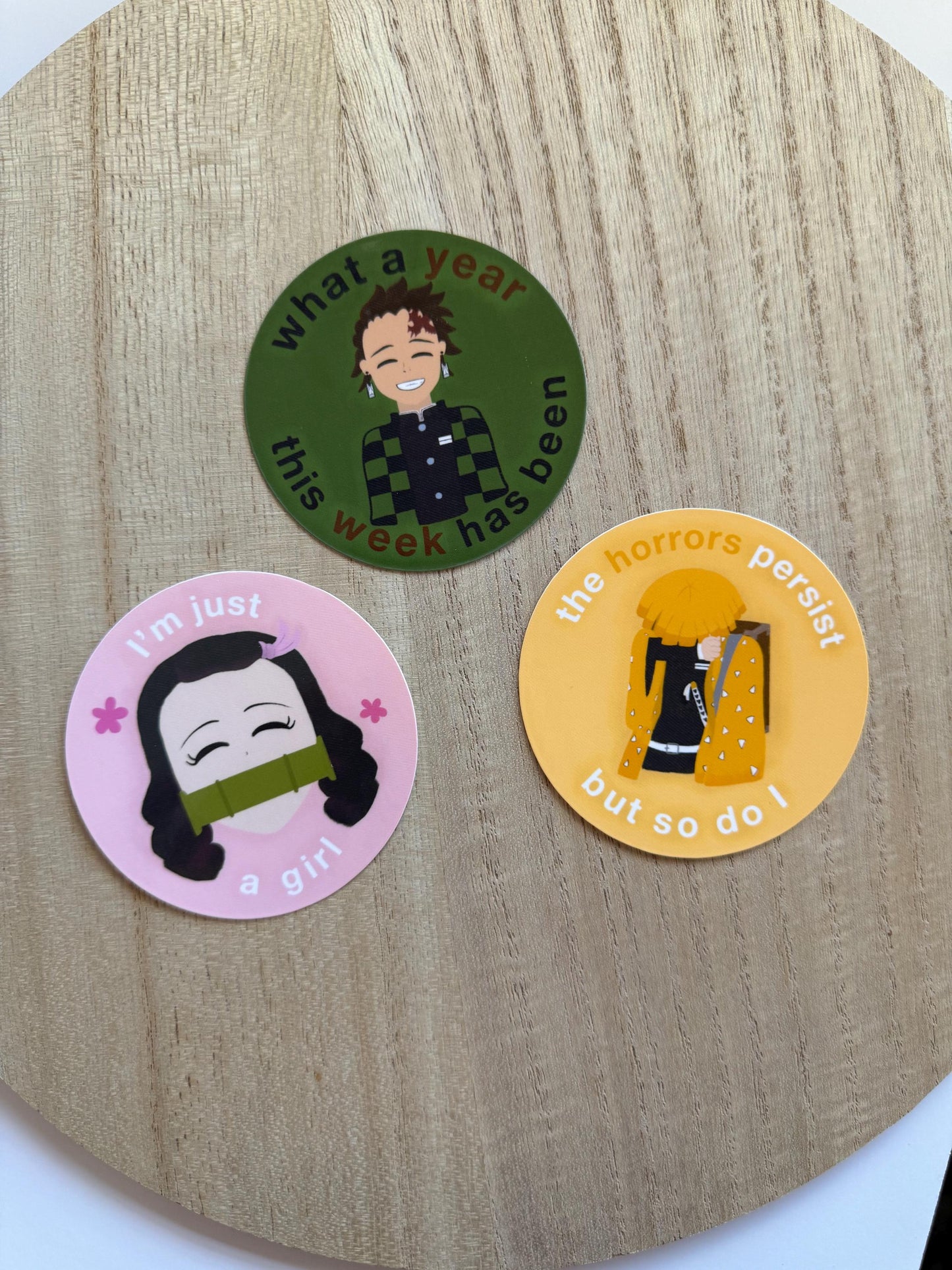 Silly Slayer Stickers || Waterproof Die Cut Sticker, Glossy Vinyl Sticker, Funny, Relatable, Journaling, Planner, Laptop stickers