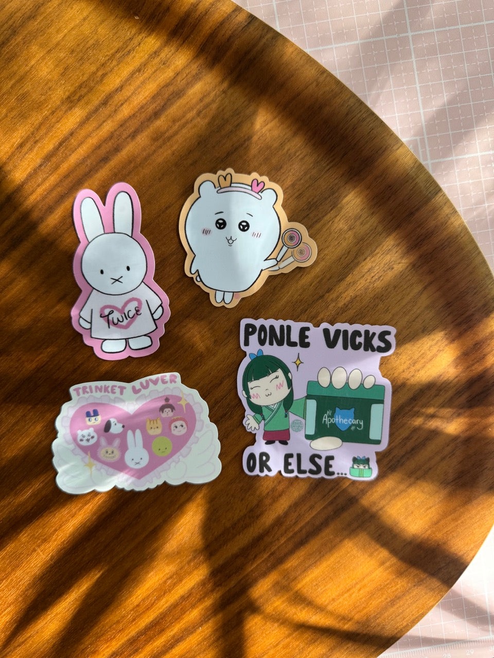 Once Trinket Glossy Vinyl Stickers