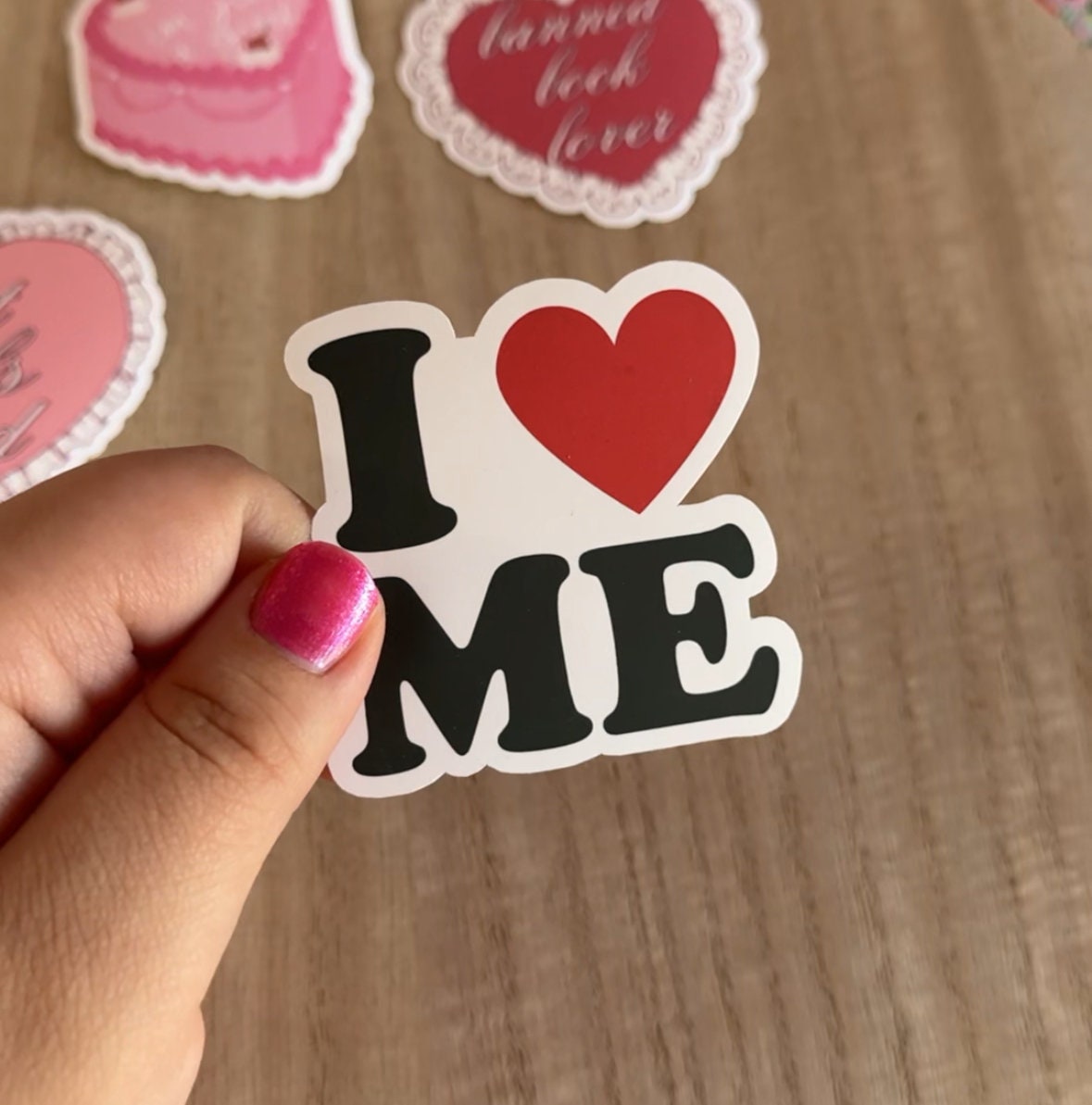 Cute Stickers || Waterproof Glossy Diecut Vinyl, Pink, Coquette, Girly, Aesthetic, Bookish, Journal, Planner, Laptop, Kindle Stickers