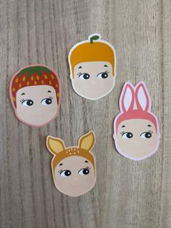 Trinket Stickers || Waterproof Glossy Diecut Sticker, Cute, Sonny Angel Smiski Inspired, Girly, Journal, Planner, Laptop, Waterbottle