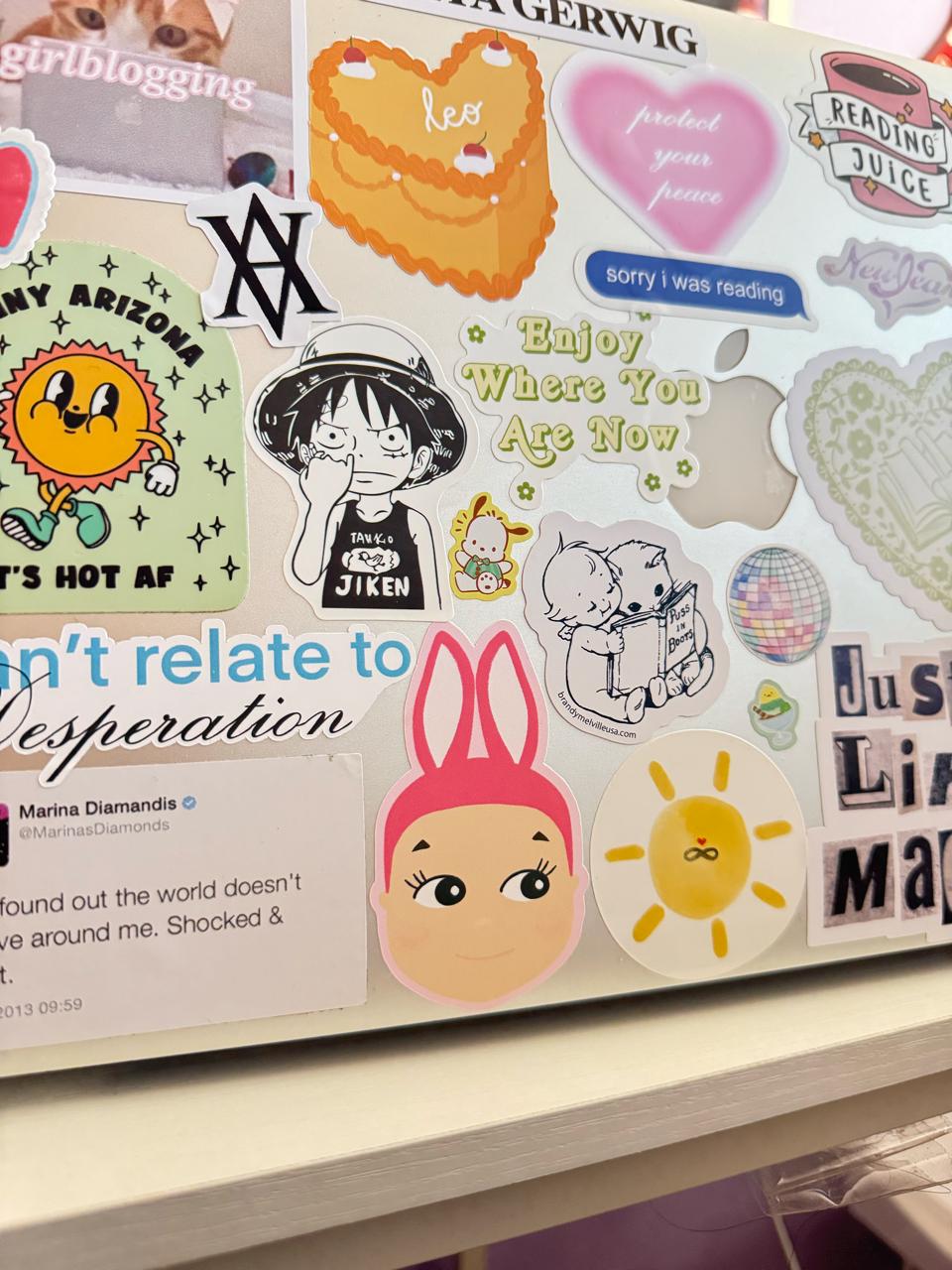 Trinket Stickers || Waterproof Glossy Diecut Sticker, Cute, Sonny Angel Smiski Inspired, Girly, Journal, Planner, Laptop, Waterbottle