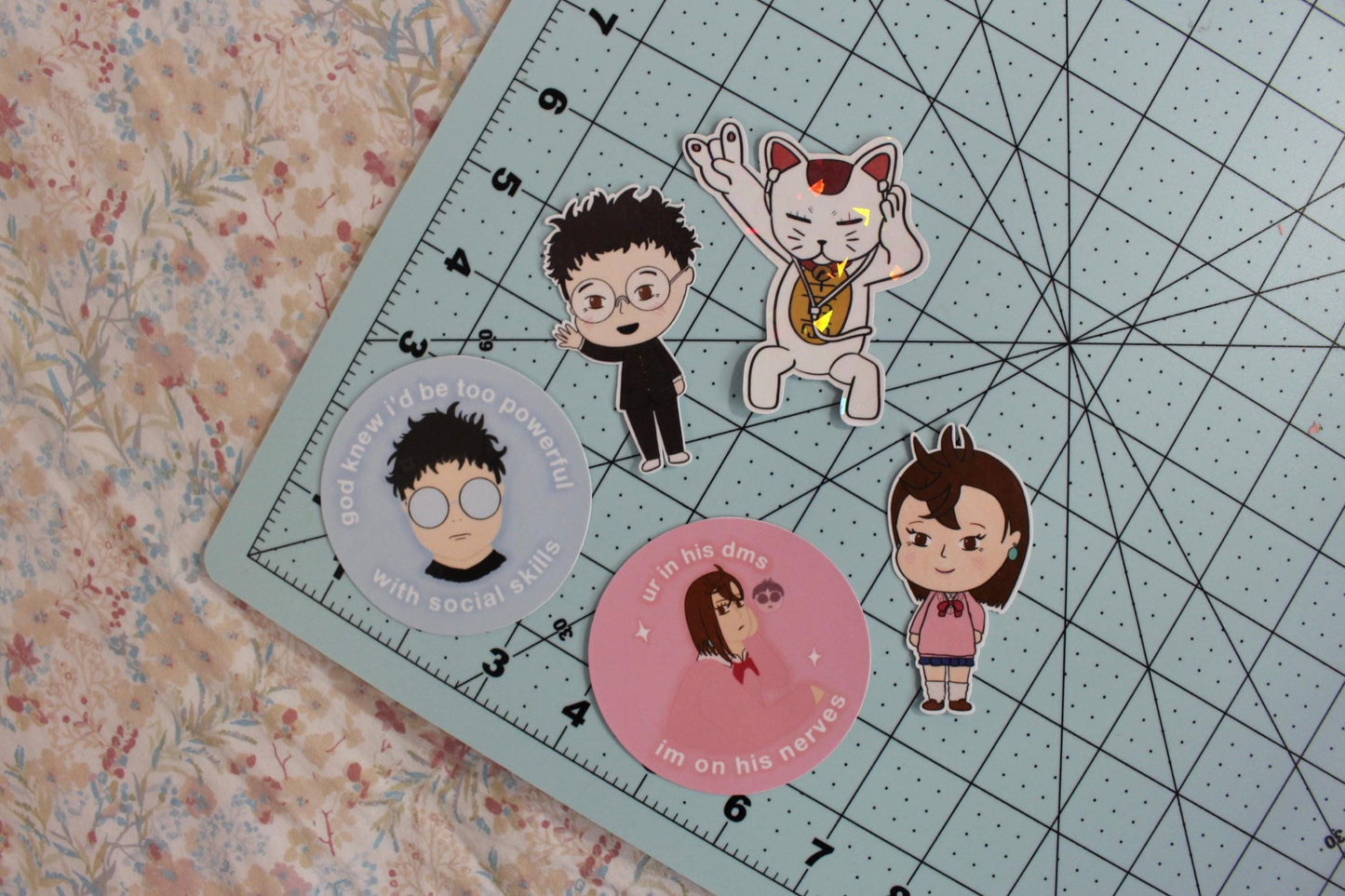 Chibi Alien/Ghost Stickers || Waterproof Glossy Die Cut Vinyl Sticker, Cute, Kawaii, Journaling, Planner, Laptop, Kindle, Anime, Manga