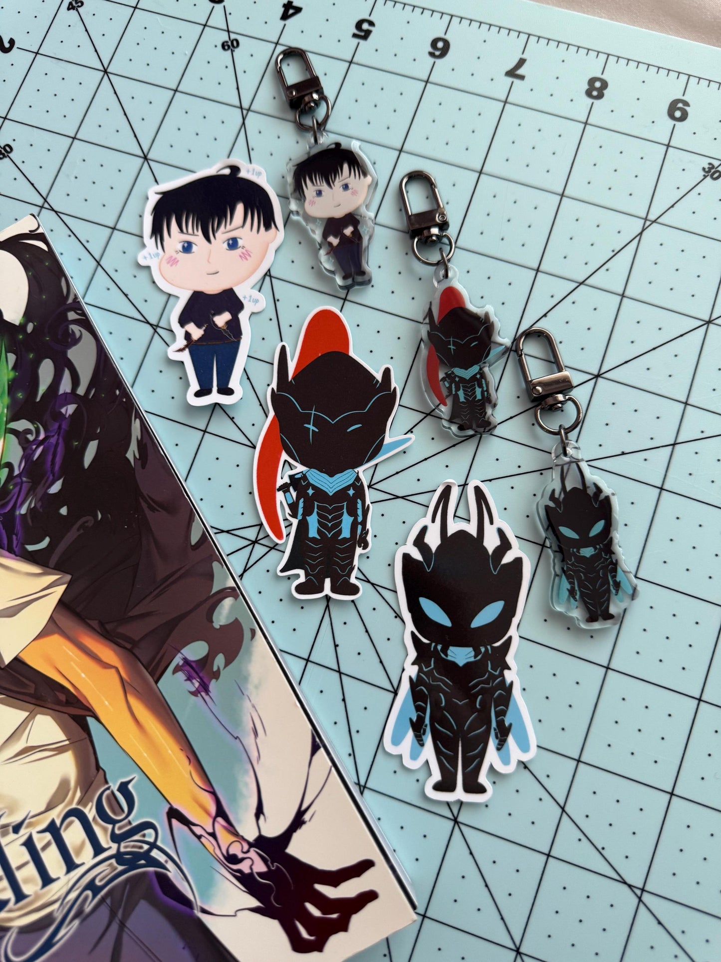 Shadow Monarch & Generals Sticker || Waterproof Die Cut Sticker, Glossy Vinyl Sticker, Anime, Manhwa, Journaling, Planner, Laptop stickers