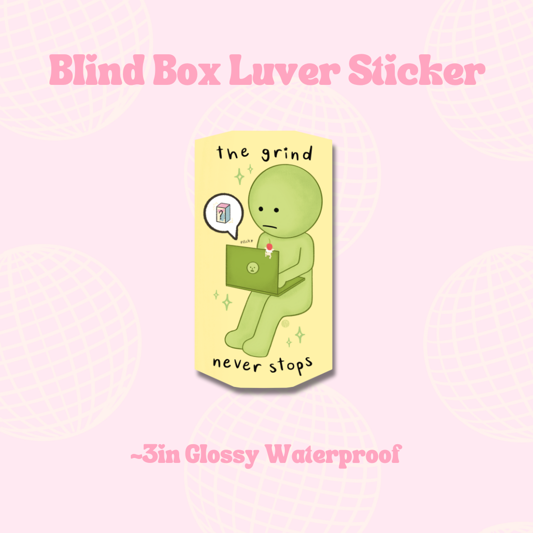 blind box luver sticker || Waterproof Die Cut Sticker, Glossy Vinyl Sticker, Trinket, Journaling, Planner, Laptop stickers