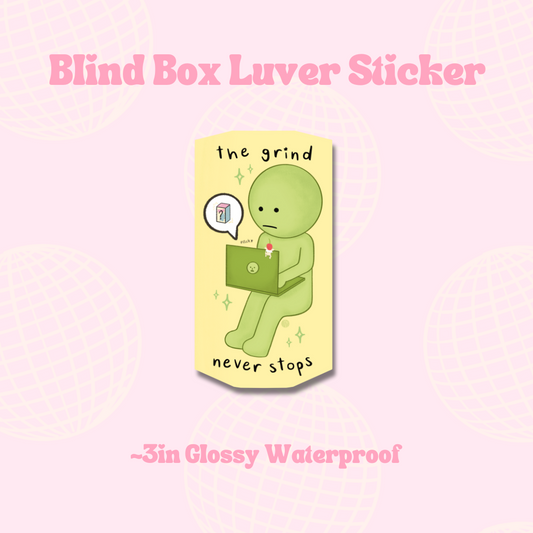blind box luver sticker || Waterproof Die Cut Sticker, Glossy Vinyl Sticker, Trinket, Journaling, Planner, Laptop stickers