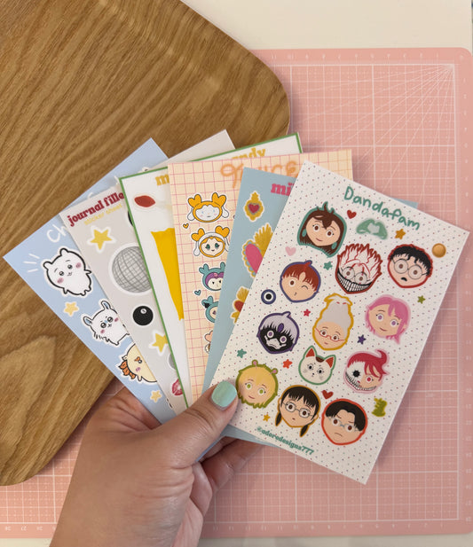 Chiik and Friends Matte Vinyl Sticker Sheet