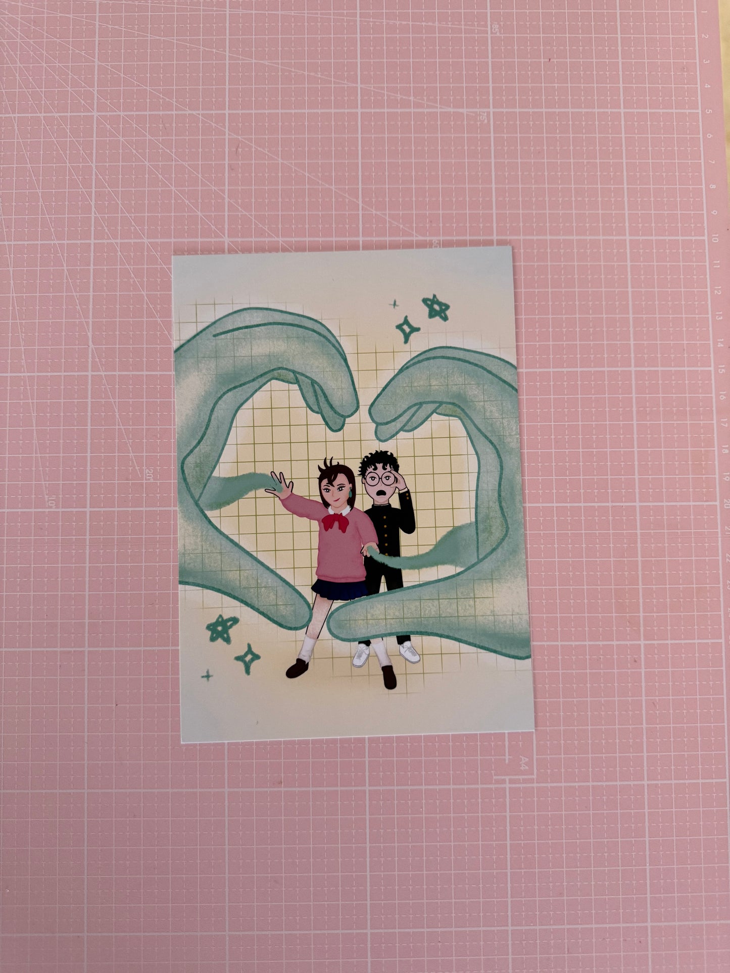 Mokarun Hand Heart Print