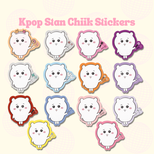 Kpop Stan Chiik Glossy Vinyl Die-Cut Sticker