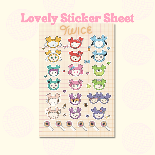Lovely Matte Vinyl Sticker Sheet