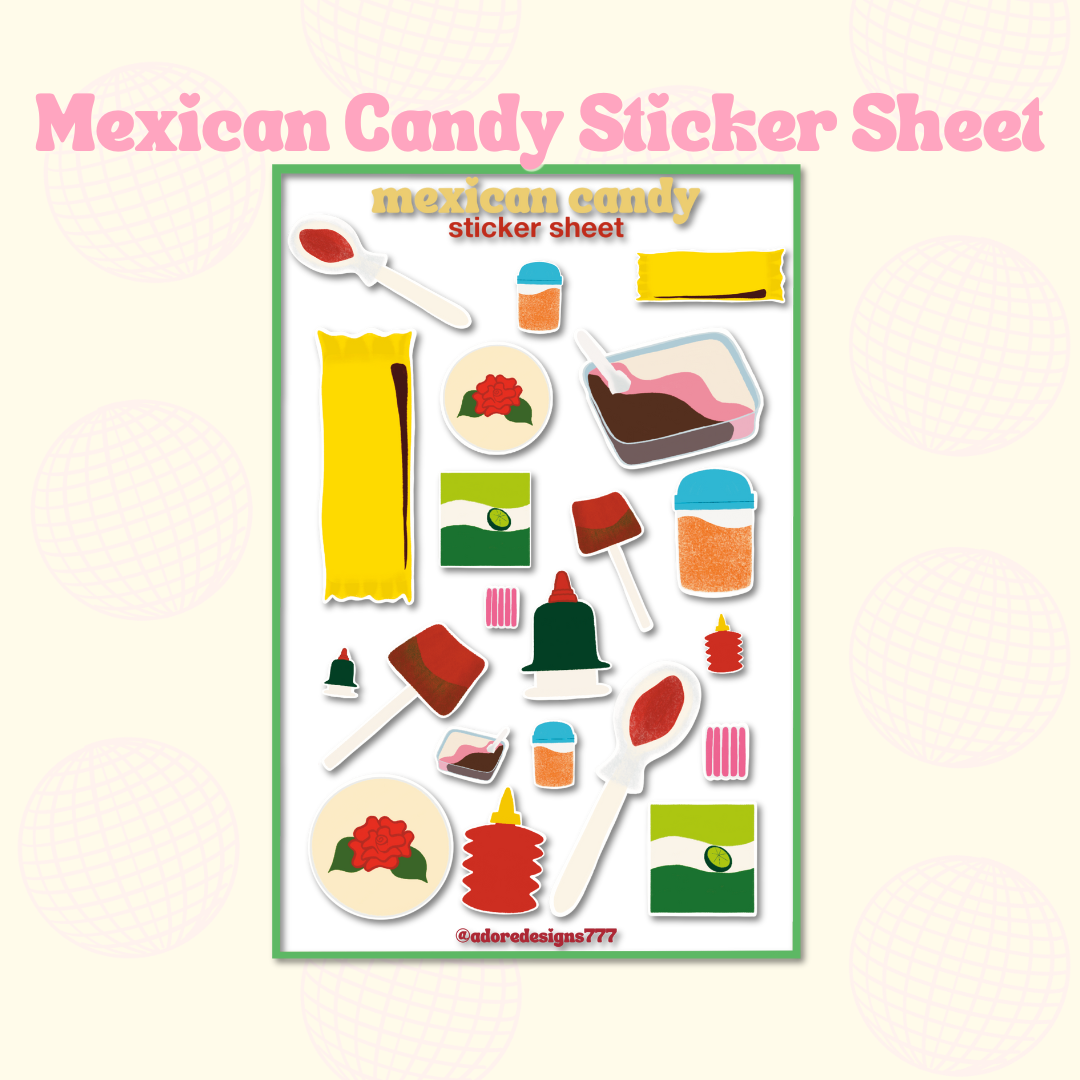 Mexican Candy Matte Vinyl Sticker Sheet