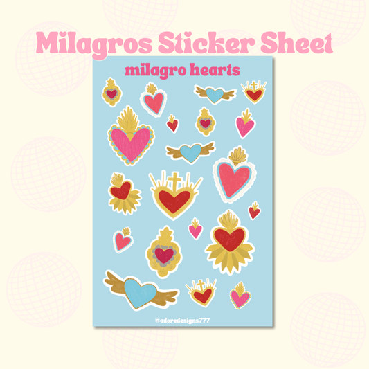 Milagros Matte Vinyl Sticker Sheet