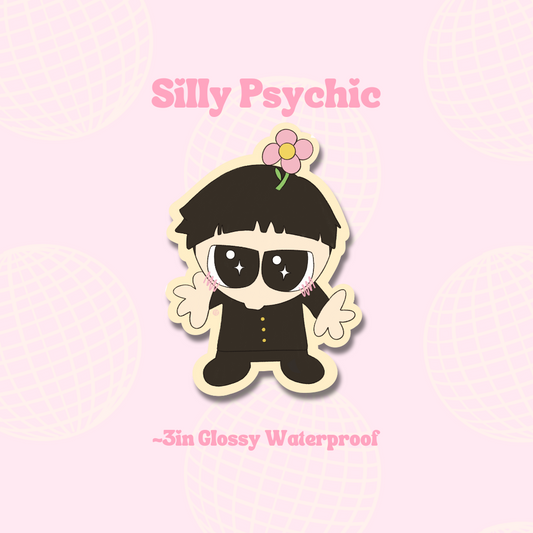 Silly Psychic Sticker || Waterproof Die Cut Sticker, Glossy Vinyl Sticker, Kawaii, Meme, Journaling, Planner, Laptop stickers