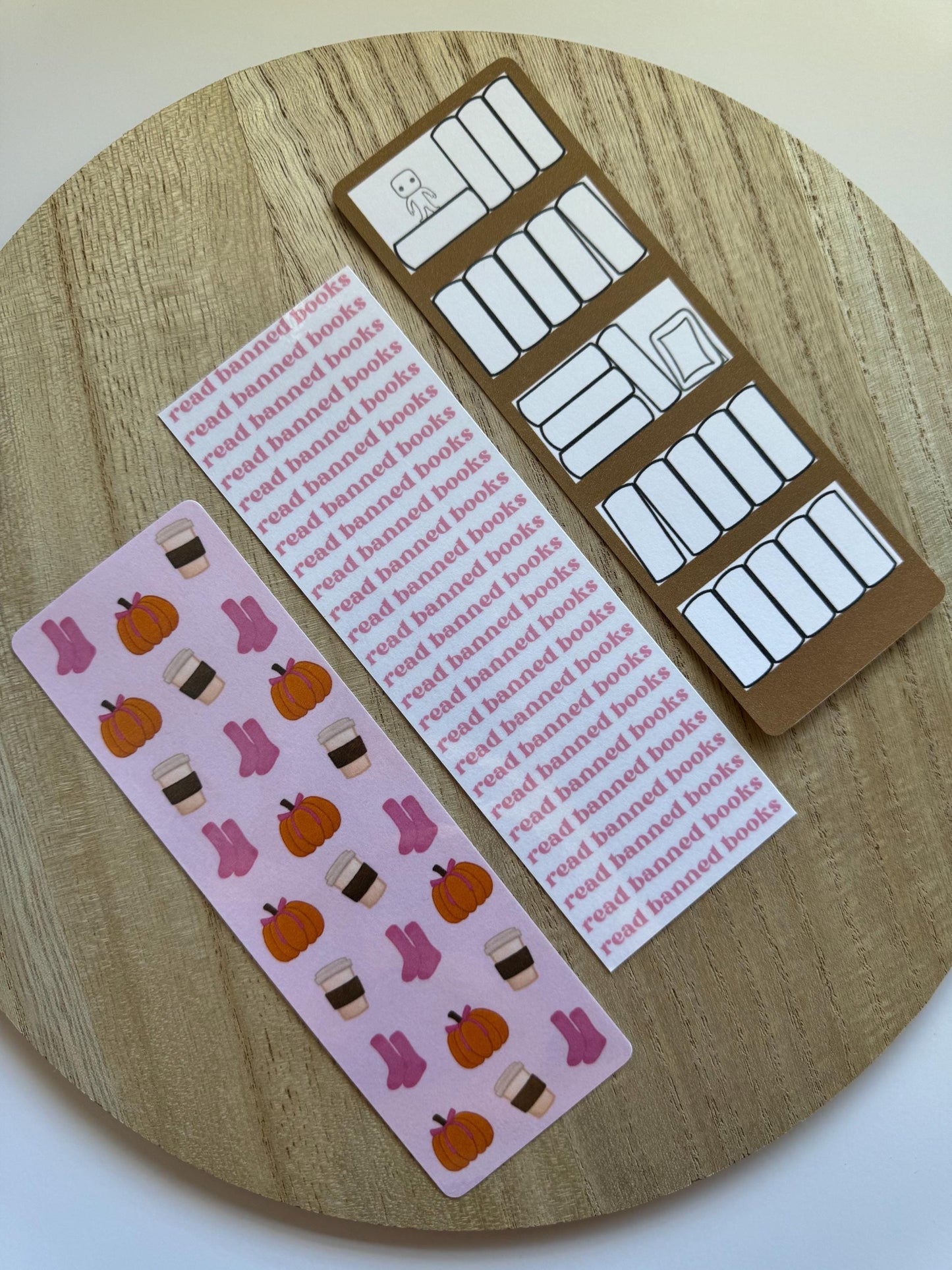 Hot Girl Bookmarks || Glossy Laminated Bookmarks, Girly, Coquette, Pink, Blue, Aesthetic